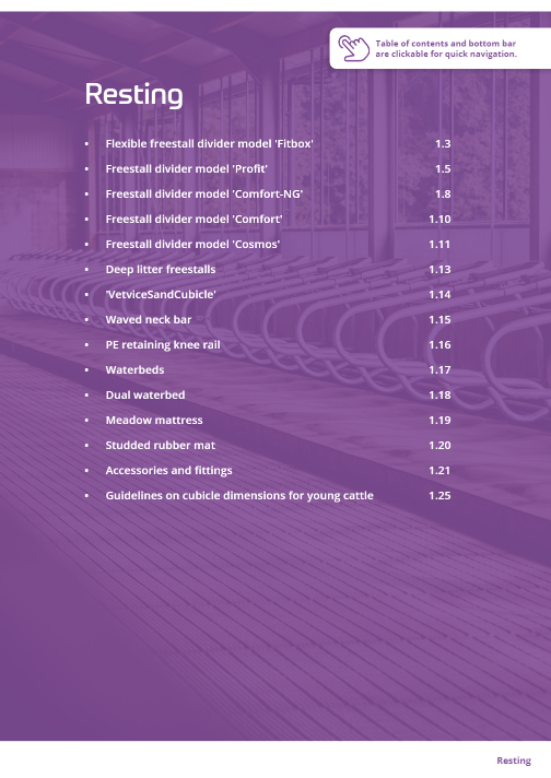 Product catalogue Resting
