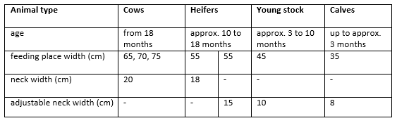 Table baseline